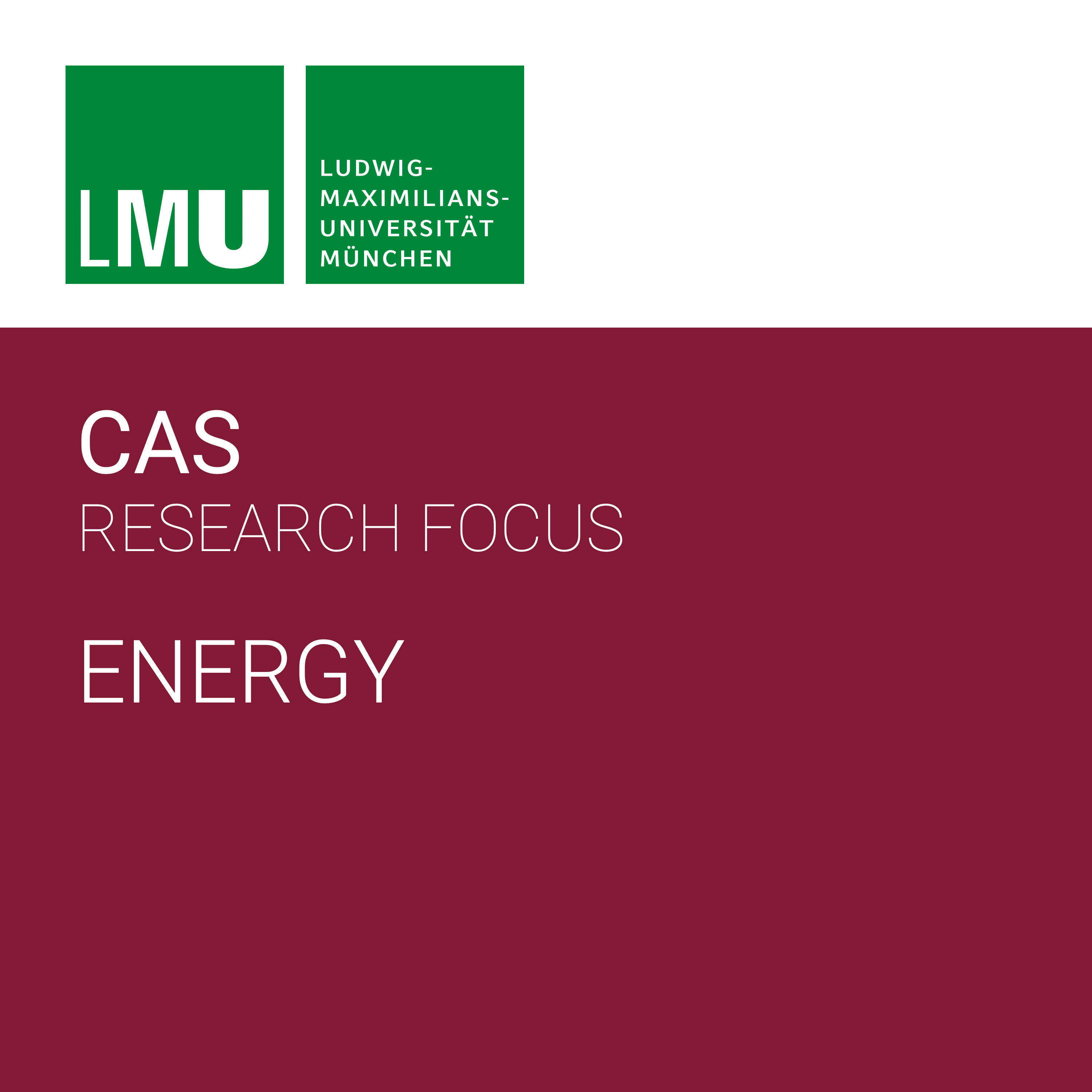 Center for Advanced Studies (CAS) Research Focus Energy